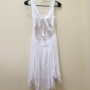 Lace White Cotton Dress